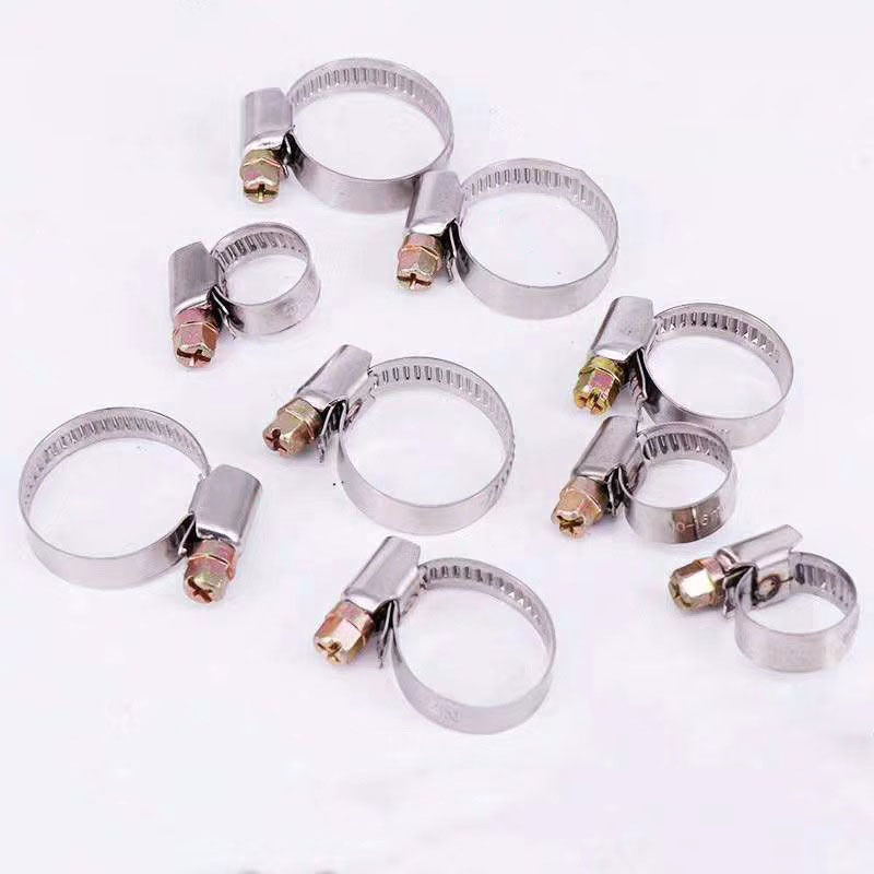 304 Stainless Steel German Style Hose Clamps Water Pipe Hoop Thickening Fastening Buckle Hoop Pipe Clamp