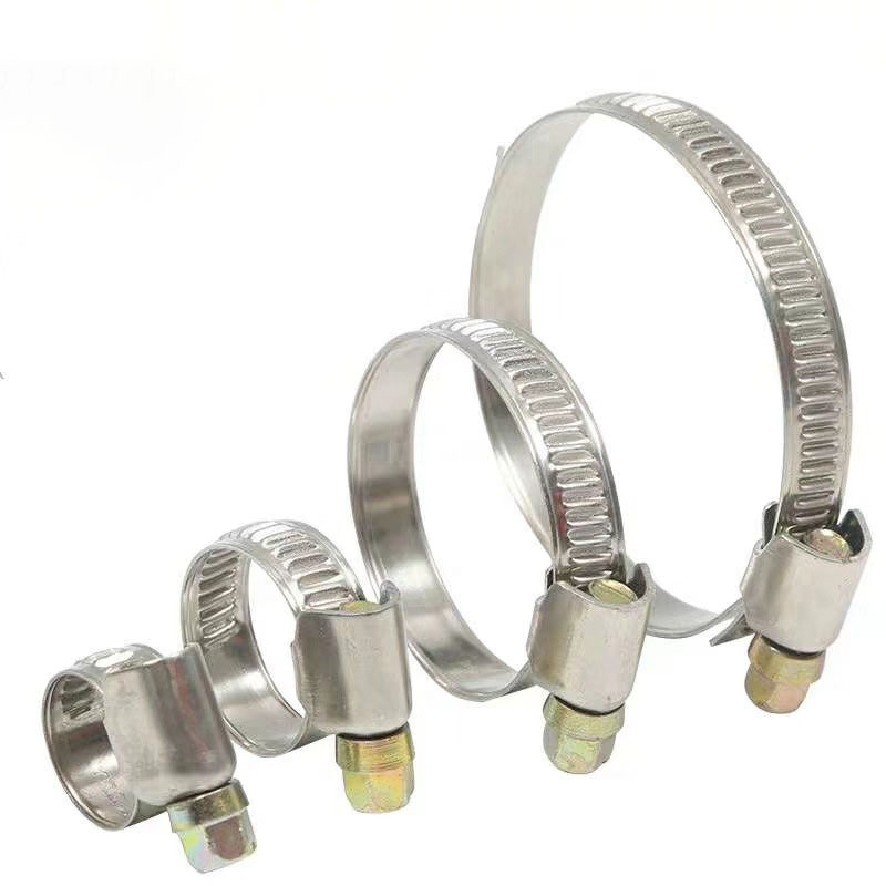 304 Stainless Steel German Style Hose Clamps Water Pipe Hoop Thickening Fastening Buckle Hoop Pipe Clamp