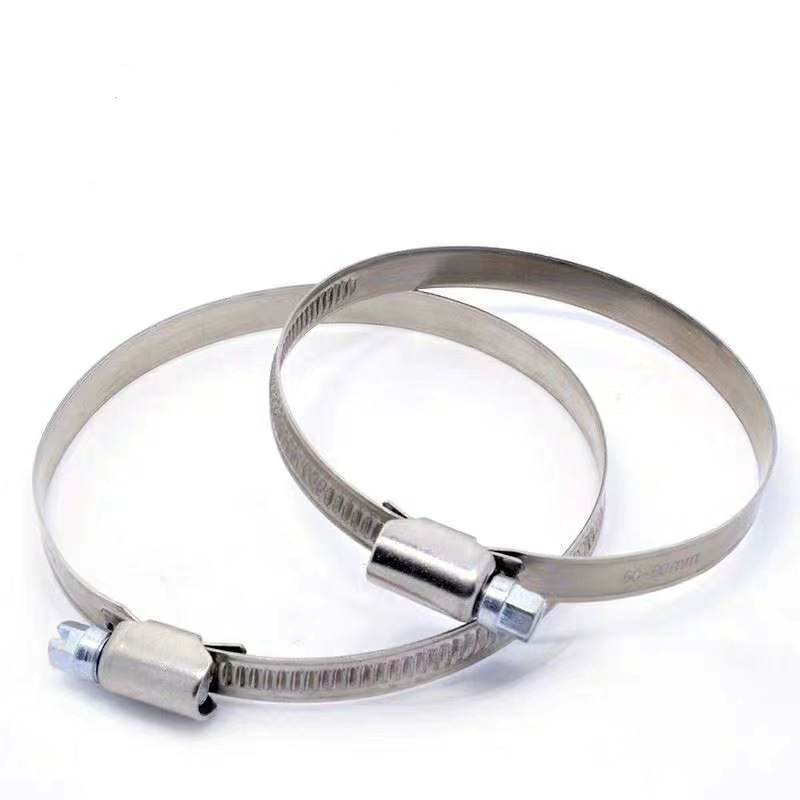 304 Stainless Steel German Style Hose Clamps Water Pipe Hoop Thickening Fastening Buckle Hoop Pipe Clamp