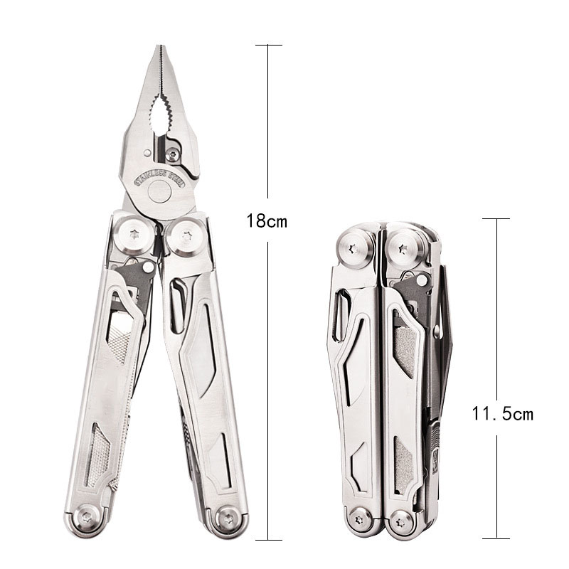 15-In-1 Outdoor Multi Tool Pocket Knife Multifunctional Camping Survival Tactical Knife Pliers for Gifts