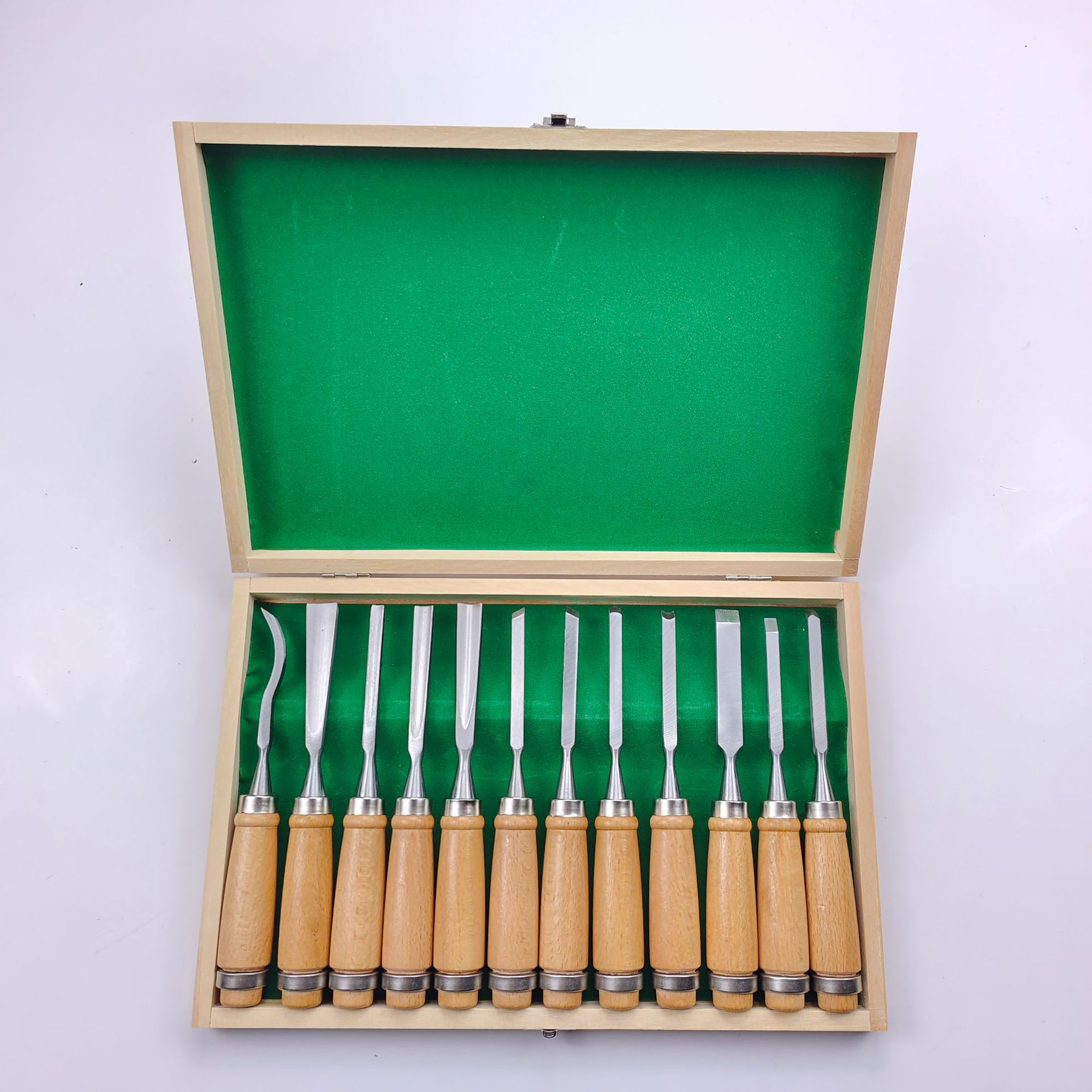 12 PCS Wood Carving Tools Gouges Woodworking Chisels Full Size Wood Carving Knifes for Gifts