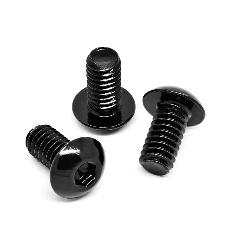 304 Stainless Steel Durable Black Screws Pan Head Plum Blossom Screw Cabinet Handle Knobs Screws