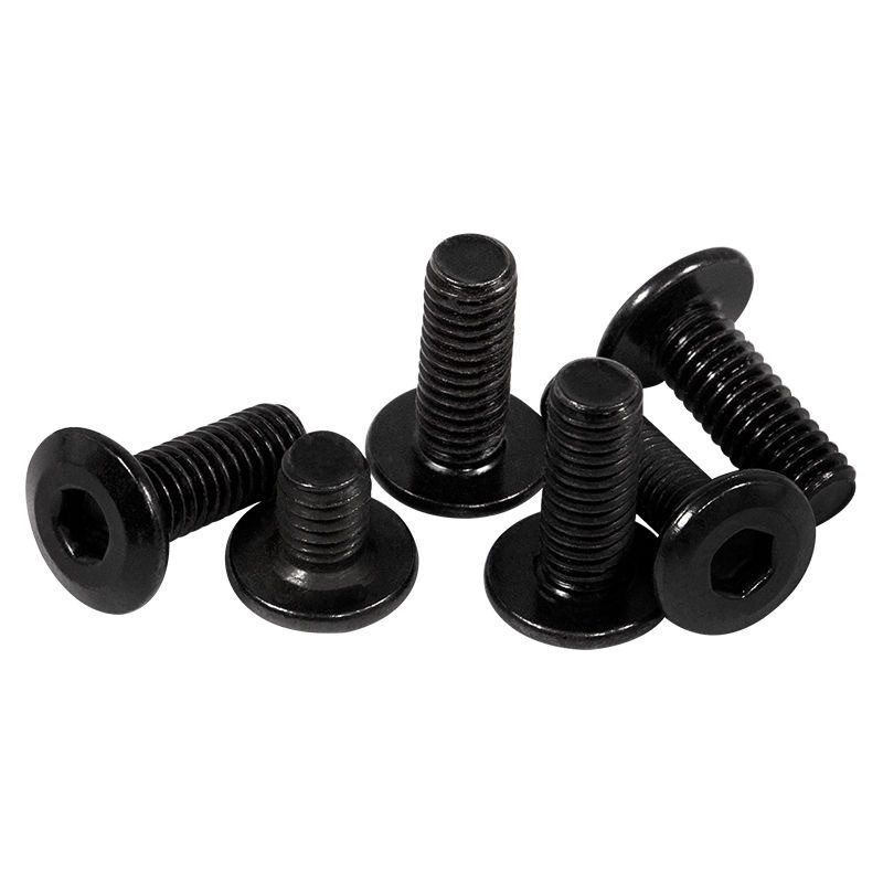 304 Stainless Steel Durable Black Screws Pan Head Plum Blossom Screw Cabinet Handle Knobs Screws