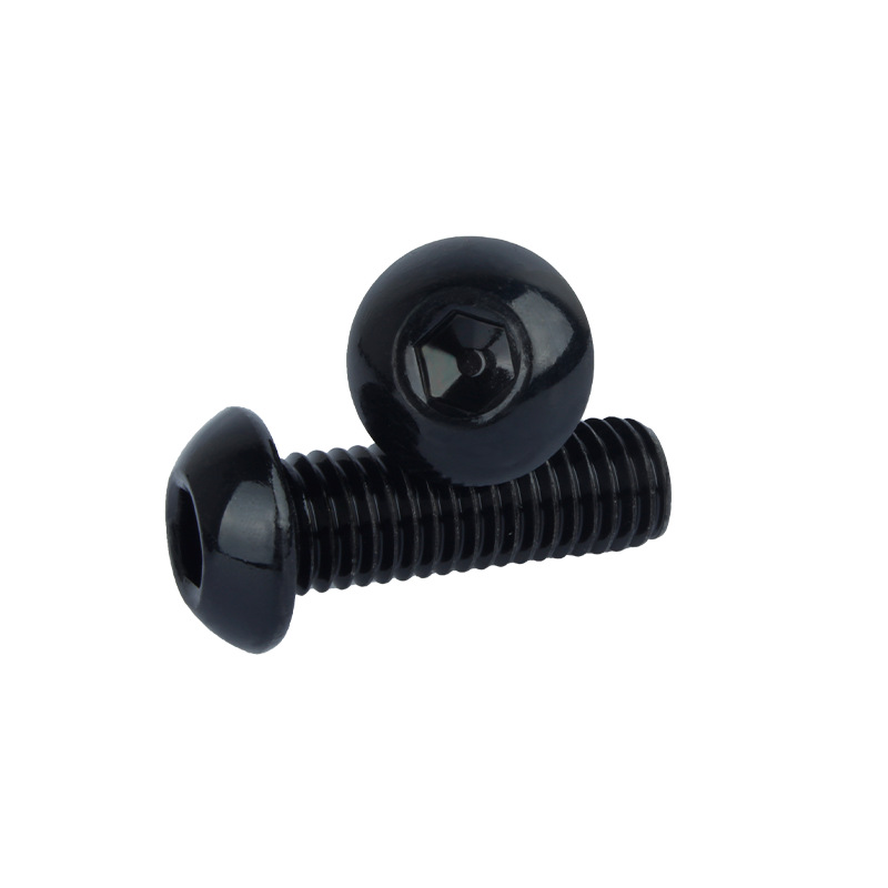 304 Stainless Steel Durable Black Screws Pan Head Plum Blossom Screw Cabinet Handle Knobs Screws