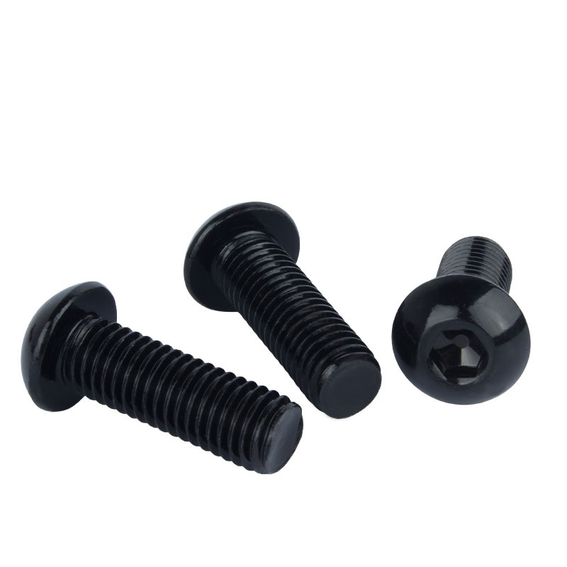 304 Stainless Steel Durable Black Screws Pan Head Plum Blossom Screw Cabinet Handle Knobs Screws