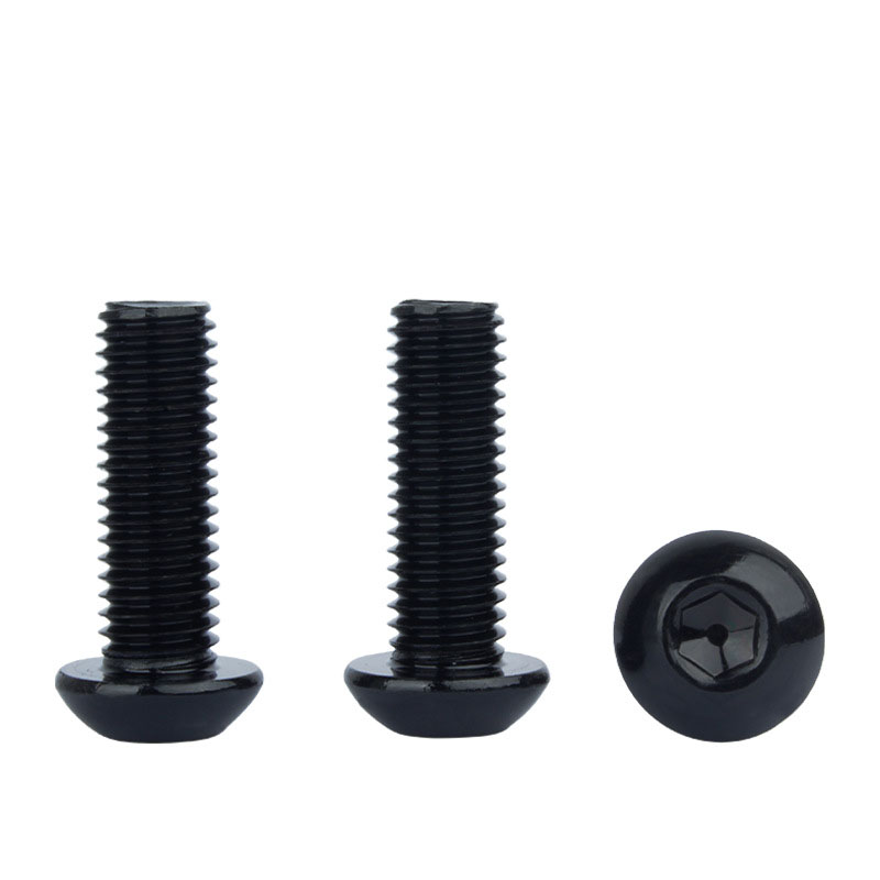 304 Stainless Steel Durable Black Screws Pan Head Plum Blossom Screw Cabinet Handle Knobs Screws