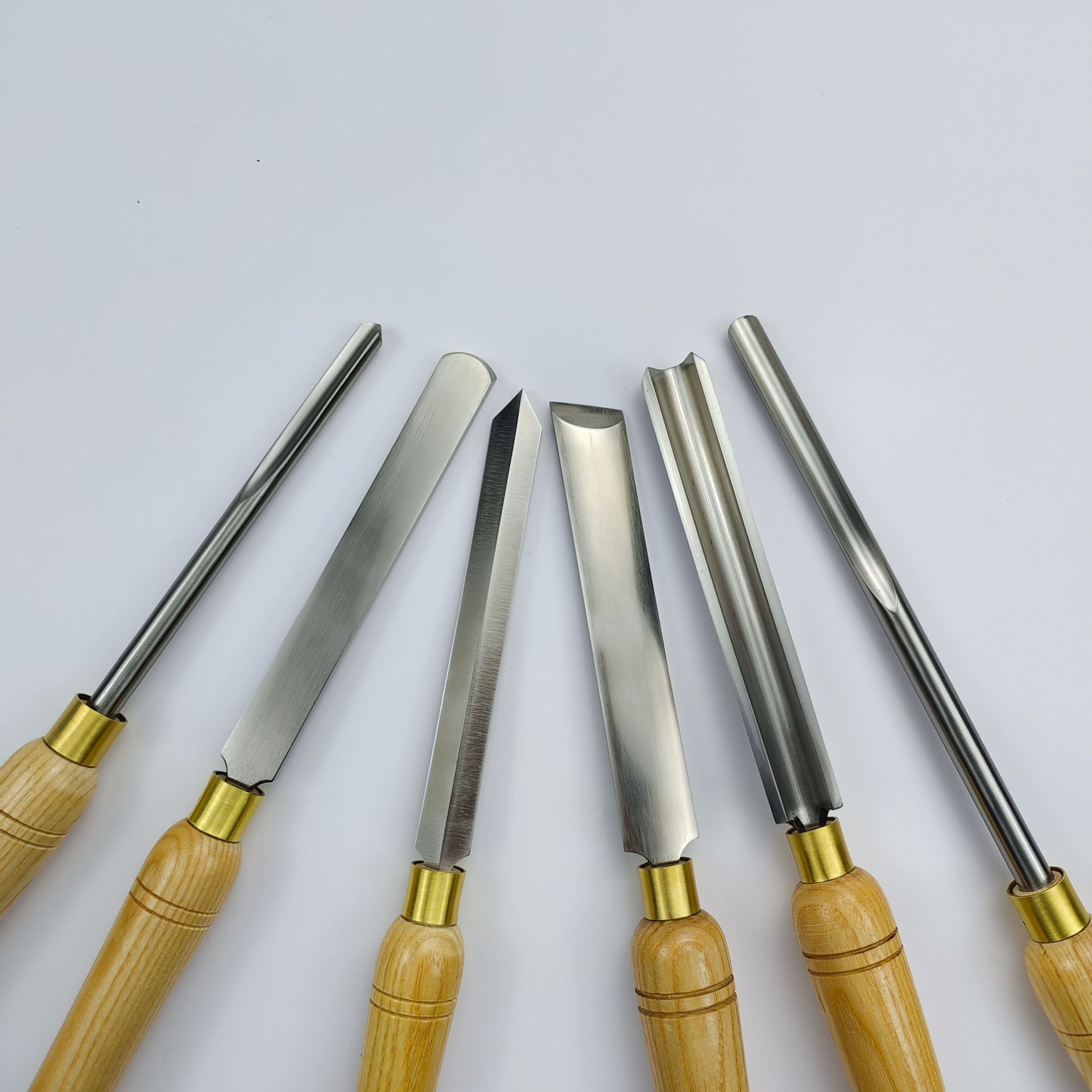 6-Piece CR-V Steel HSS Wood Chisel Set Wood Carving Chisels